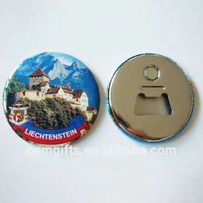 Promotional gift custom made pattern Fridge Magnet beer Bottle Opener