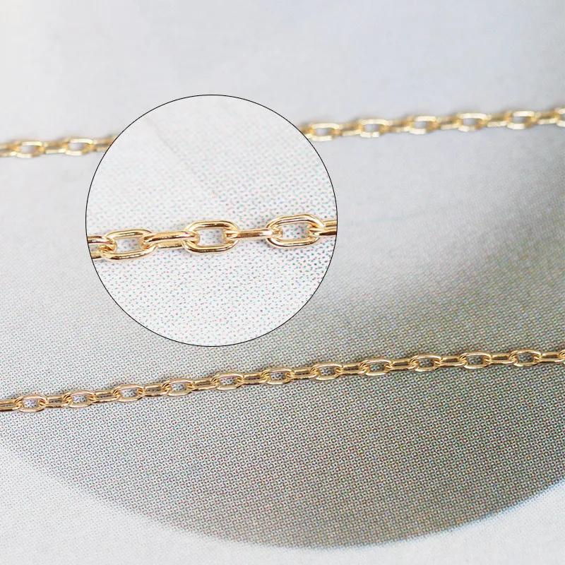 GP Oval Cable bulk Chain 14k gold filled 1.1mm 1.52mm 1.18mm permanent jewelry chains jewellery jewelry manufacturer