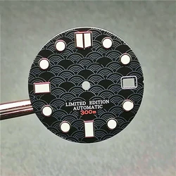 small moq, tailor made, 28.5mm NH35 Watch Dial 4R36 Green Luminous Dial for NH35A NH36 4R36 Movement  Abalone