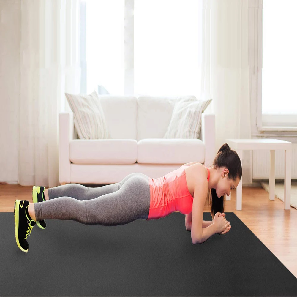Large Exercise Mat 6ft 6ft Durable super grip non toxic Gym Fitness Equipment workout mat Square 36 Thick Large Exercise Mat
