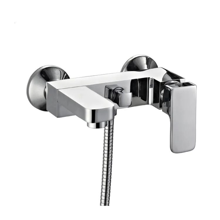 Оптом квадратный носик популярный дизайн однорычажный смеситель для ванной и душа