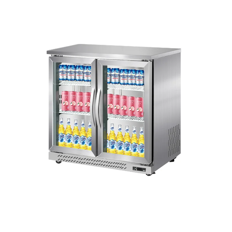 Built-in freezer Commercial beverage beer under the small air cooled frost-free display cabinet wine bar refrigerator freezer