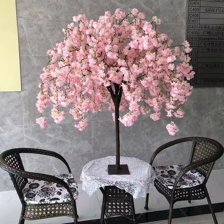 China supplier cheap large artificial big outdoor cherry pink cherry blossom tree for sale