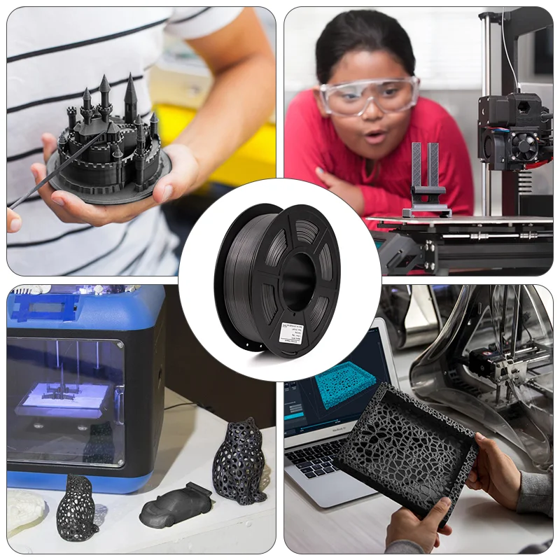 High quality 3D petg grey filament and factory wholesale petg 3d printer filament 1.75mm