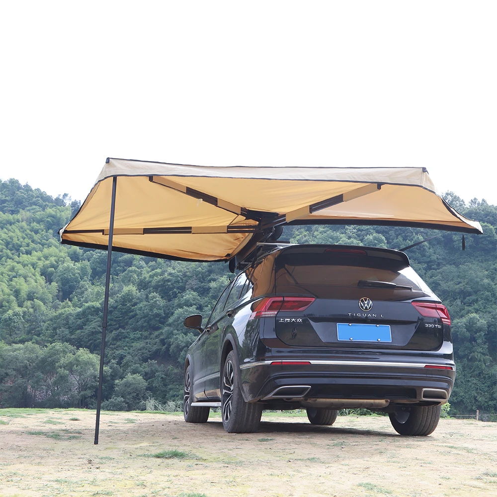 Factory Direct Sale Straight Bracing Car Awning 4x4 Car Roof Side Shelter Tent Foxwing 270 Canopy Awning