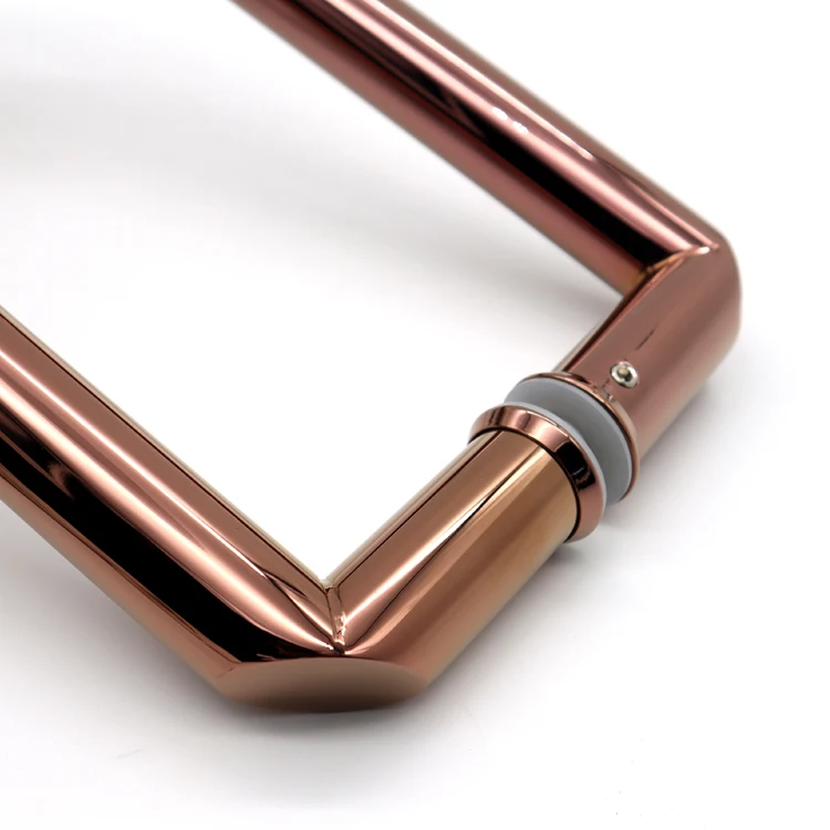 Handle for glass door in a sauna bath handle arc door painted