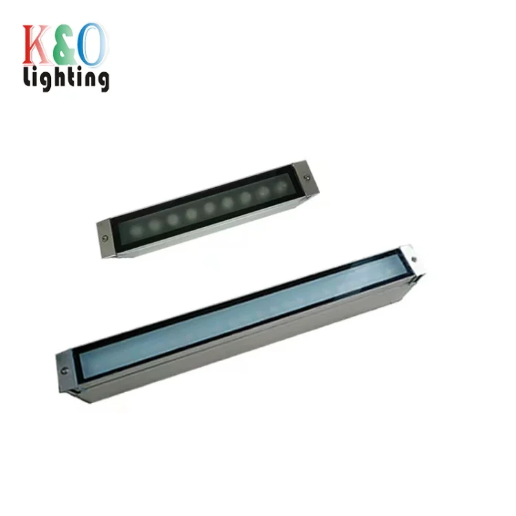 High Quality Aluminum Material Warm White RGBW 12/18/24W Inground Recessed Linear Light