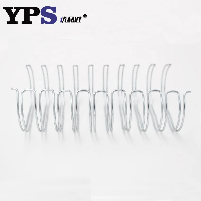 Sliver Color Nylon Coated Pre-cut Double Loops Binding Wire O for Paperback Book Binding