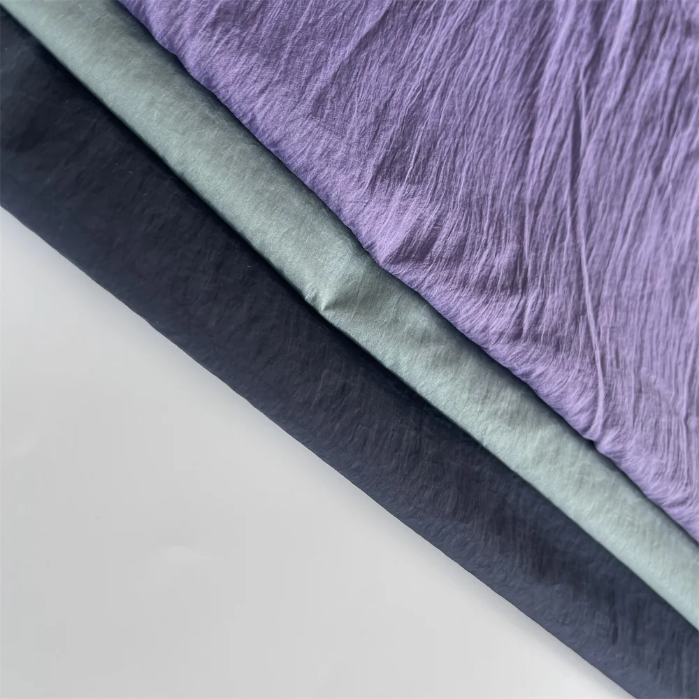 Новая однотонная окрашенная 100% нейлоновая 20D крепированная ткань Hahoo водонепроницаемая пуховая для уличной