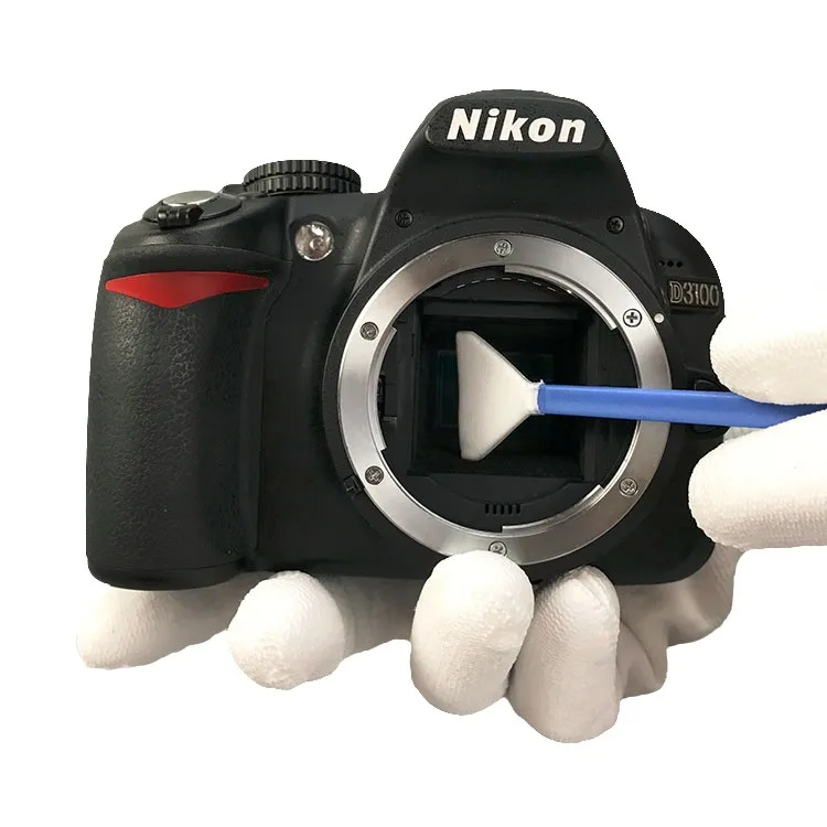 Lint Free Cleaning Camera Lens 24mm Soft Microfiber Tip 2 Ply Cleanroom Cleaning Sensor Swabs