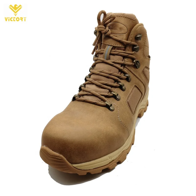 China Men boots for men wholesale desert leather boots,waterproof hiking boots with shoe lace