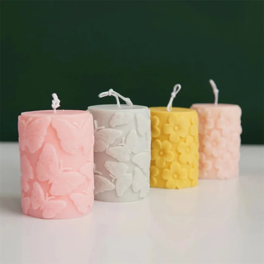 Новые идеи красивая силиконовая форма для цветочных столбов и свечей ручной работы из соевого воска декоративные формы цветов