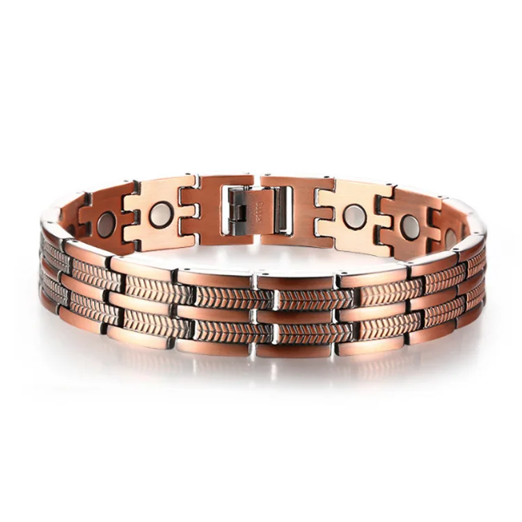 Bio Titanium Magnet Pure Copper Magnetic Therapy Bracelet for Pain Relief Arthritis Carpal Tunnel