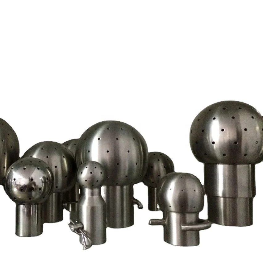 Sanitary Fixed/rotary cleaning ball cleaning equipment parts Fixed Vessels Spray Head stainless steel spray ball
