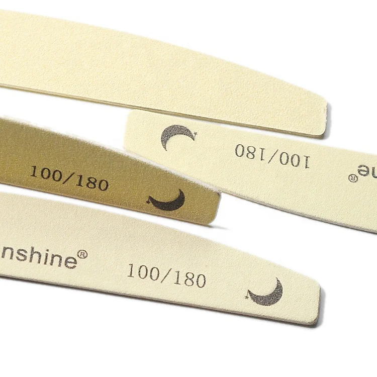 Nail File Wood Base Emery Board 7 Color Thin Wooden Nail Filer Washable Reusable Wood Sanding File