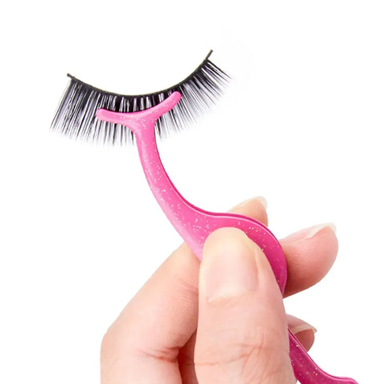 
Private Label Eyelash applicator, Stainless Steel False Eyelashes Extension Tweezers, Eye Makeup Tools Eyelashes Tweezers 