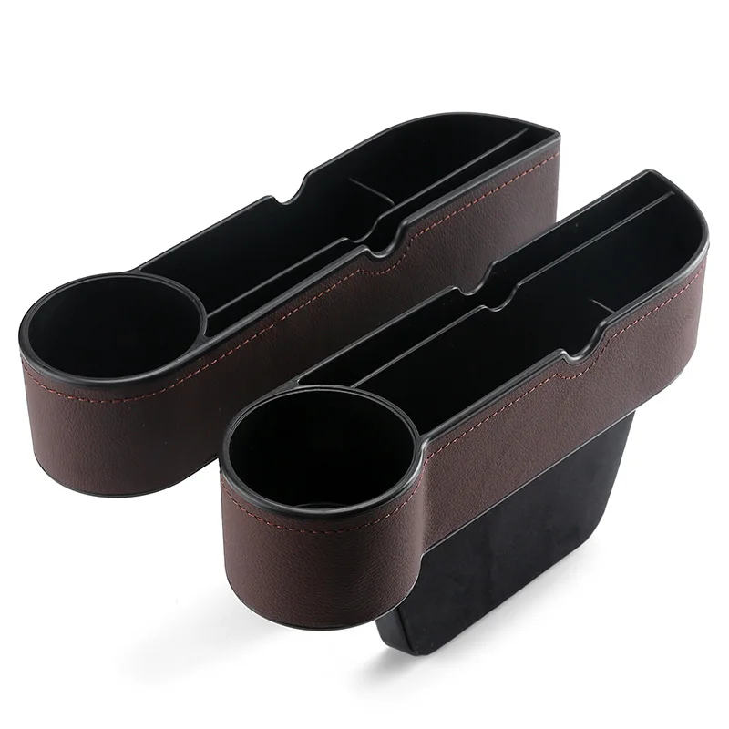 Waterproof Universal Automotive Drop Stop Car front Seat Side Car Seat Gap Filler Organizer With Cup Holder For Phone Wallet