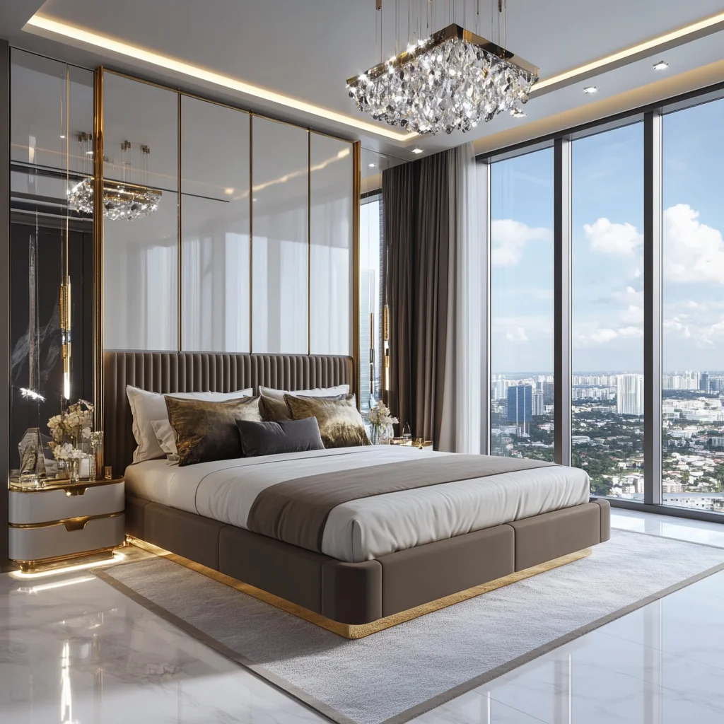 High Quality Light Luxury Modern Simple Leather Bed Bedroom Furniture Double 1.8m King Size Bed