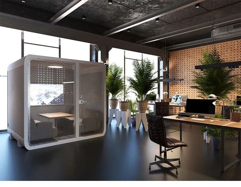 privacy soundproof booth office pod meeting pod