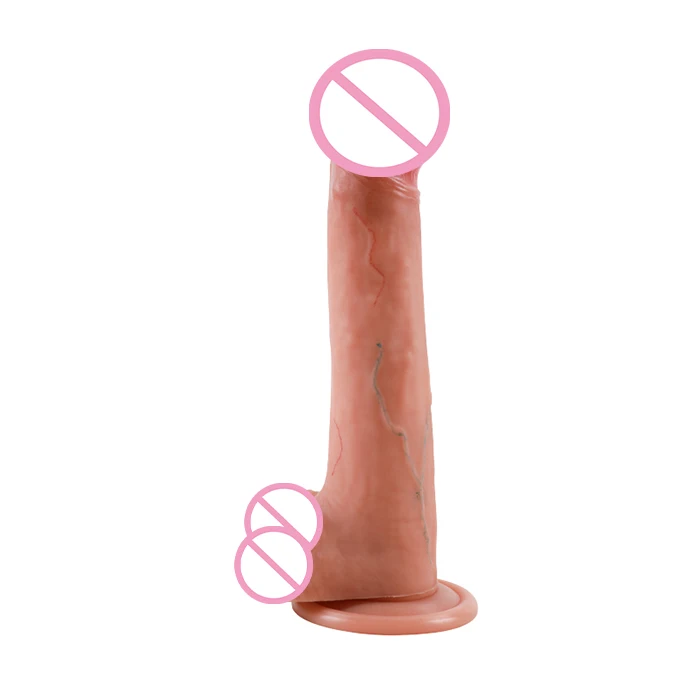 8.7 inch Long Silicone Rubber Phallus Men and Women Masturbate Home Super Large Dildo