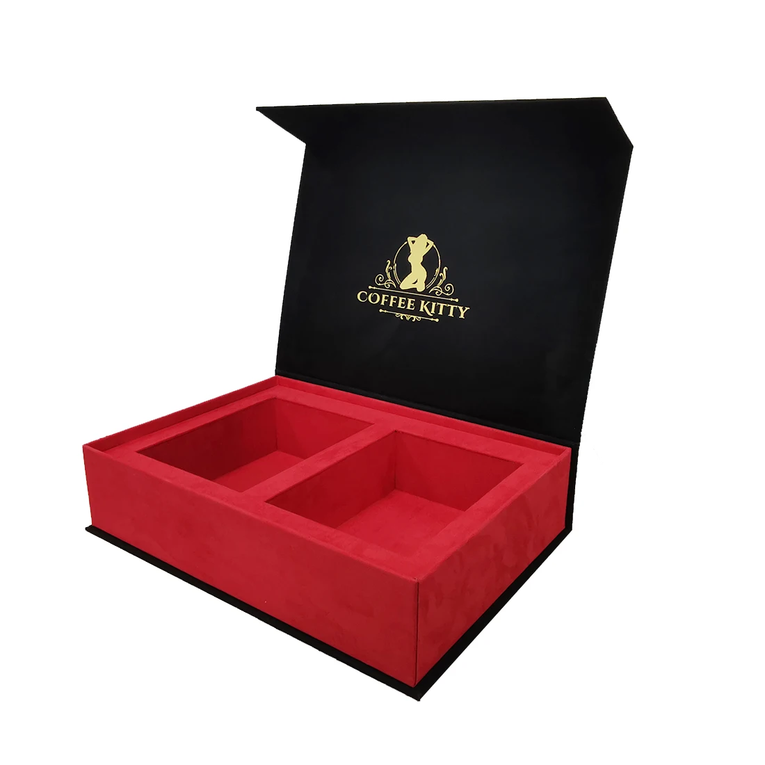Custom logo paper black perfume box packaging empty perfume boxes gift boxes with magnetic lid