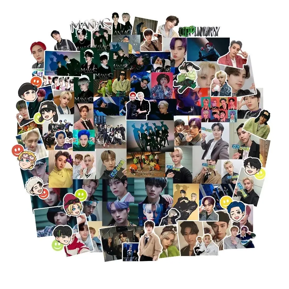 100PCS Korean Pop Male Singer Group Stickers Vinyl Waterproof Laptop Luggage Sticker Pack For Water Bottle