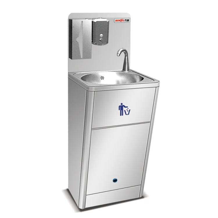 Промышленная портативная станция для мытья рук, из нержавеющей стали