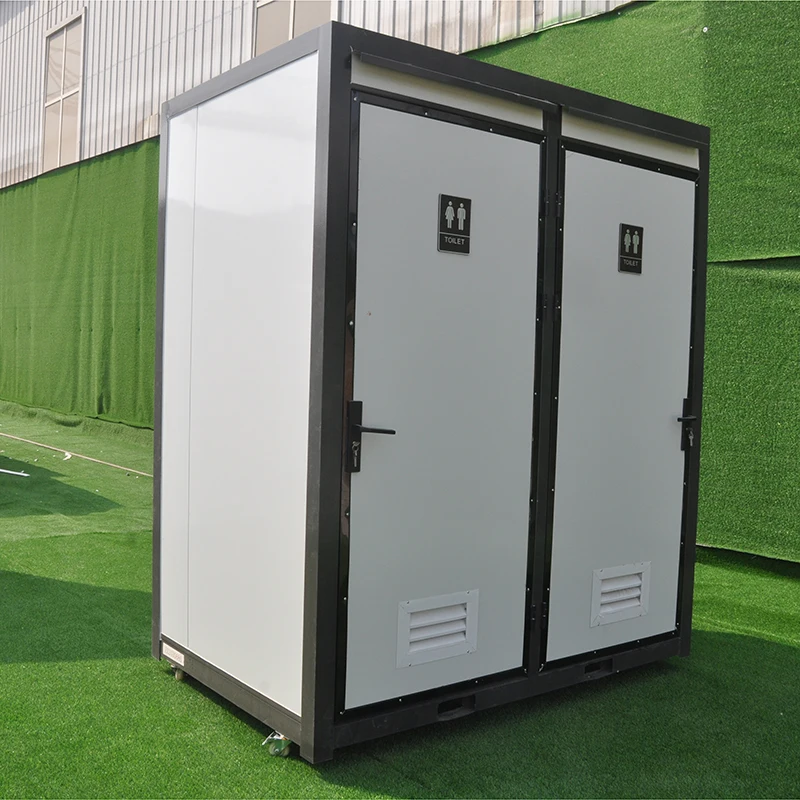 Luxury Movable Prefab Double Toilet Washroom Modern Design Vip Restroom Portable Steel Bathroom For Outdoor
