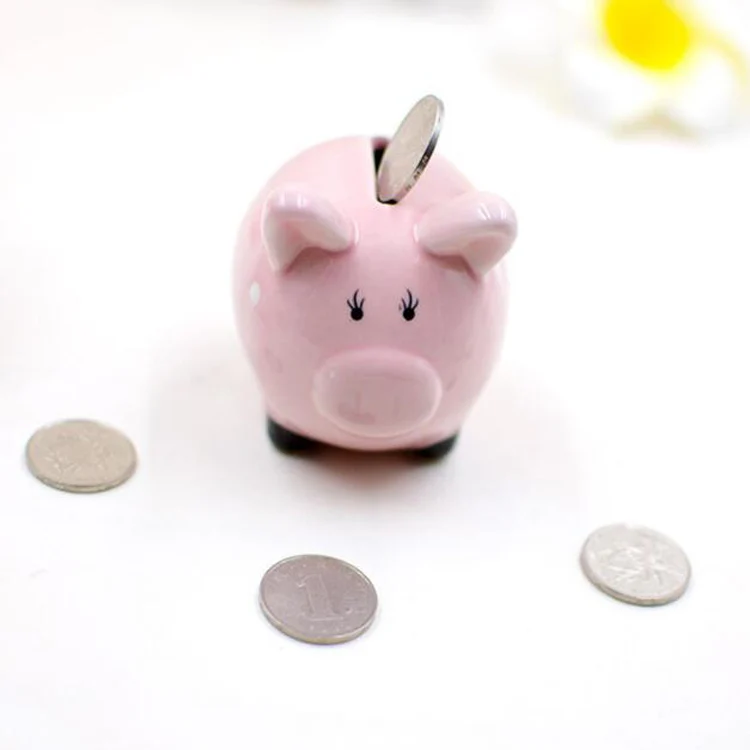 Cute Cartoon Ceramic Pig Cat Advertising Gifts Kids Toy Decoration Piggy Bank Coin Collecting Saving Money Box Cool Coin Bank