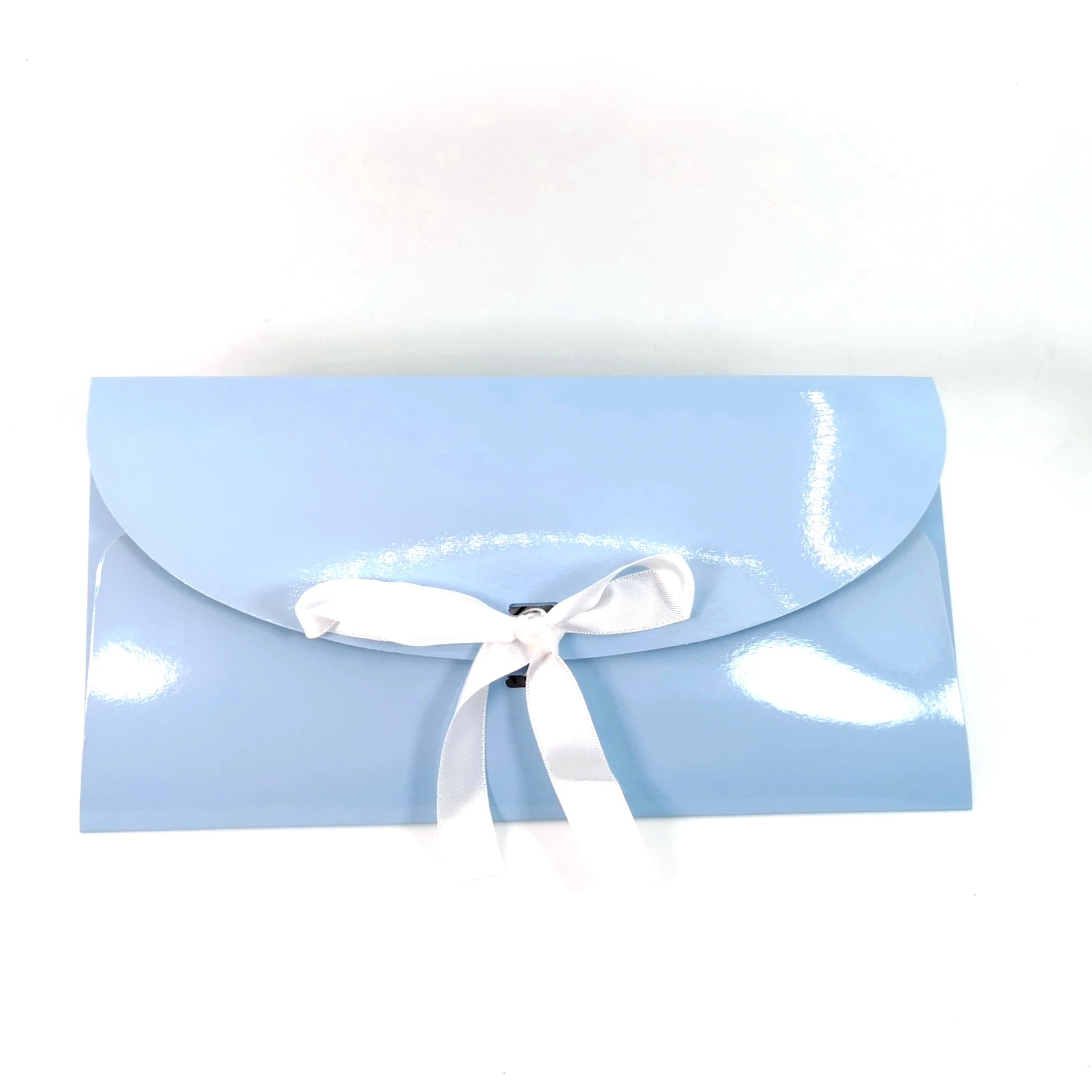 custom recyclable folding paper envelope packaging with ribbon custom order gift envelopes packing scarf packaging box