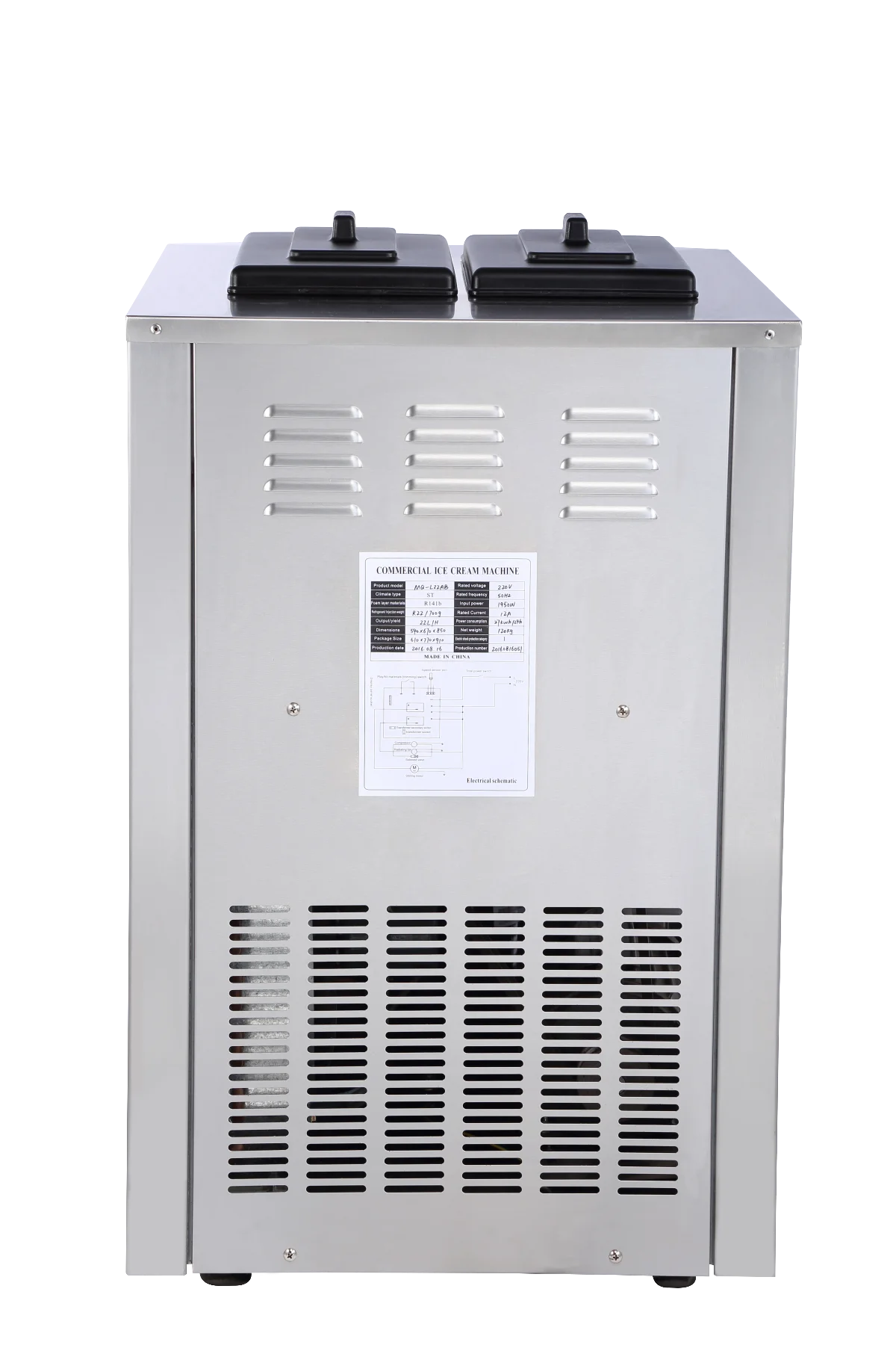 commercial tabletop  stainless steel soft ice cream machine