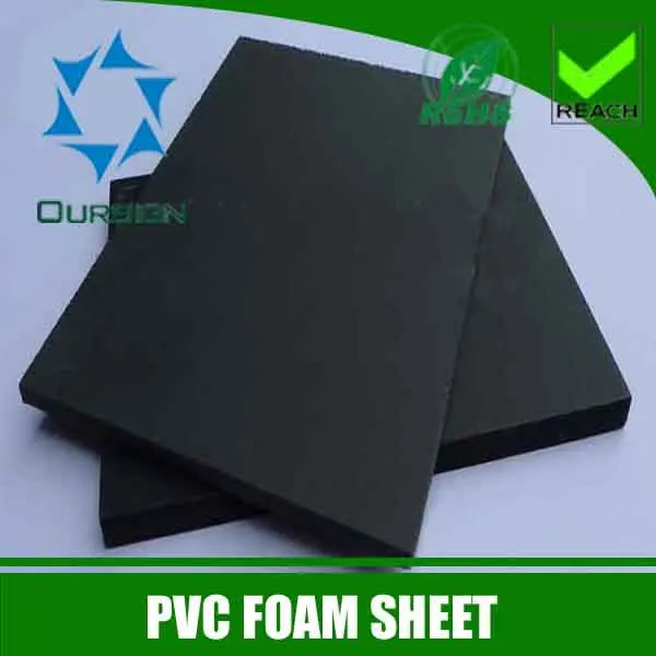1220*2440MM black PVC Foam Sheet Used for stand decoration