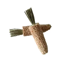 Hamster toy rabbit Dutch pig guinea pig nibble snack molars natural corncob parrot mouth molars toys