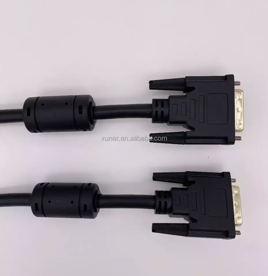 DVI 24+1 dual-channel male to male monitor connection line used for new energy charging pile display signal cable