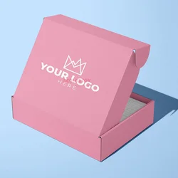 Free Sample Cosmetic Shipping Mailer Boxes Custom Logo Cute Pink Ship Out Package Beauty Subscription Box
