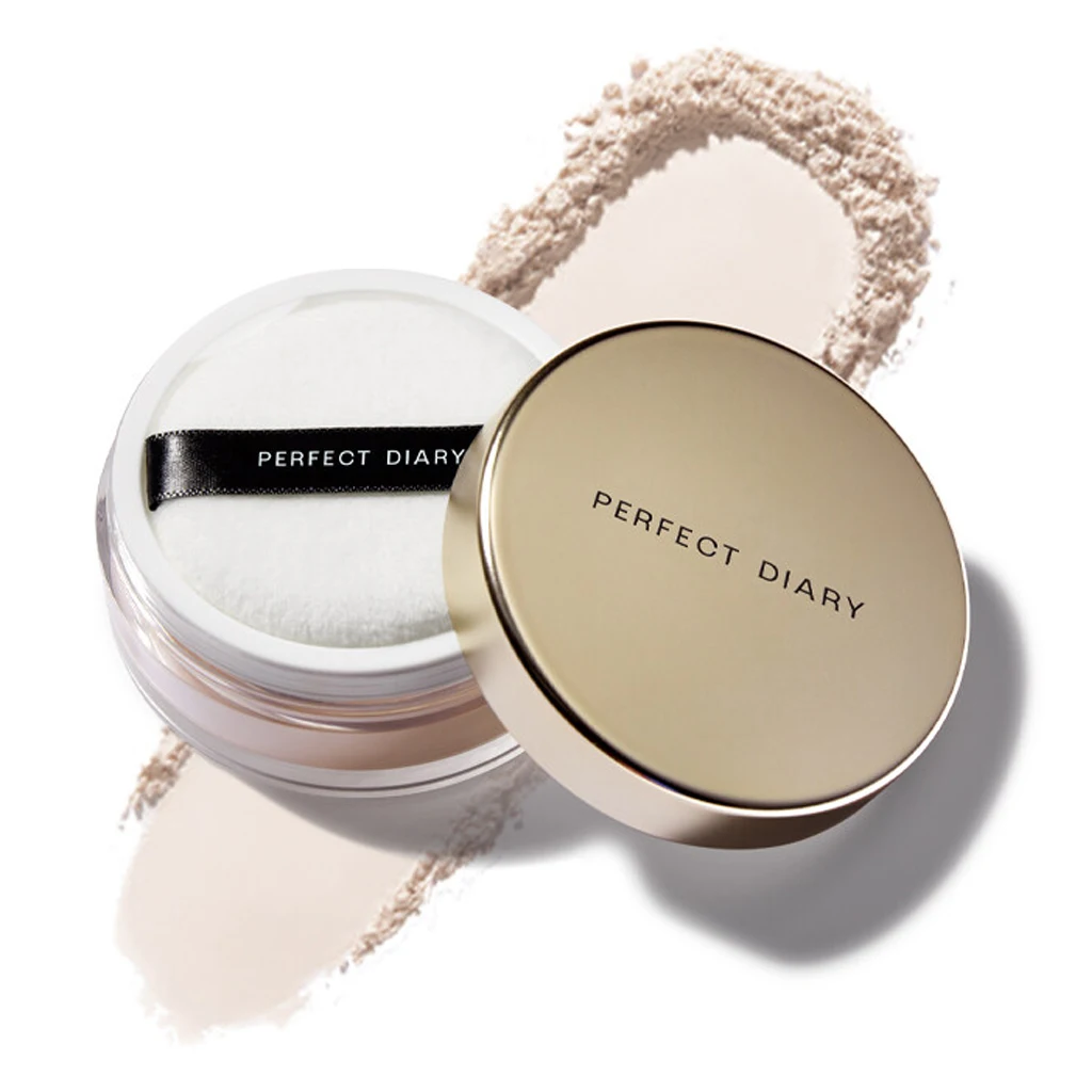 Blur imperfections vegan water based 12H oil-control face powder cosmetic no pore white pressed loose and setting powder