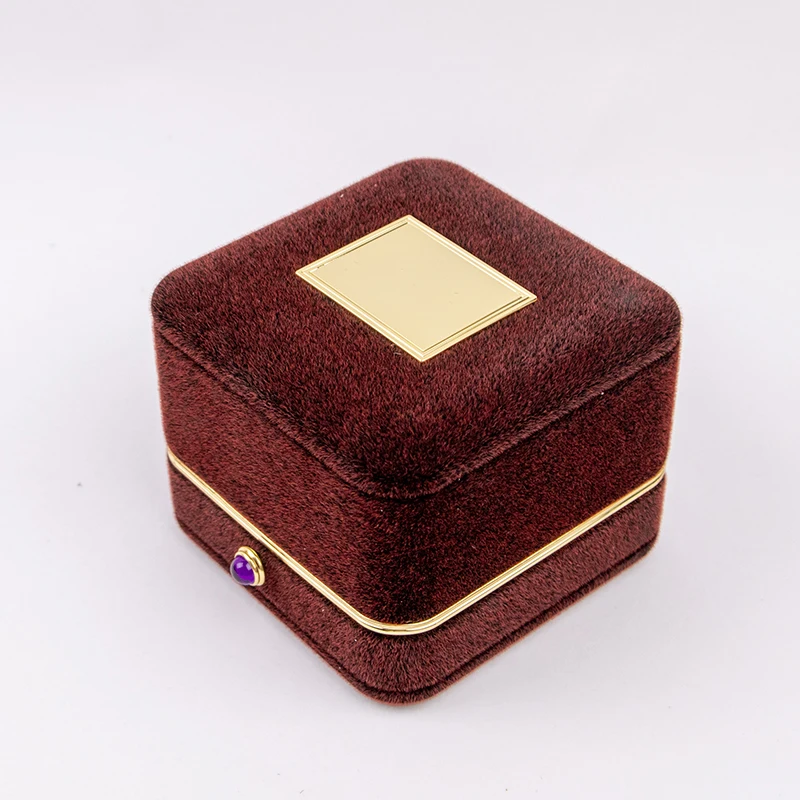 Дешевая красная упаковочная коробка для ювелирных изделий с логотипом на заказ по низкой цене