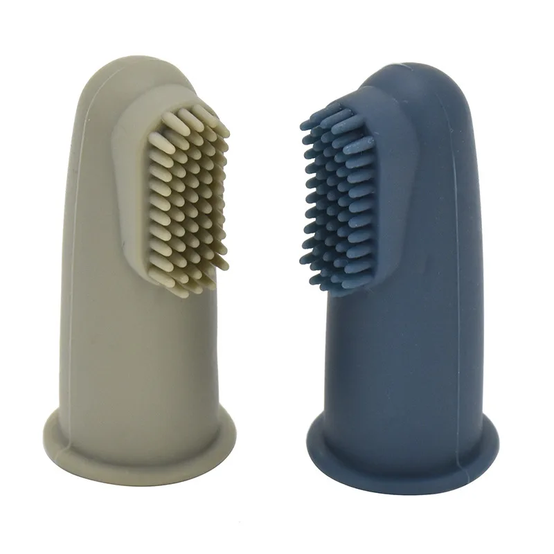 Пищевой Силикон Детская зубная щетка на палец Силиконовый детский Прорезыватель жевательная