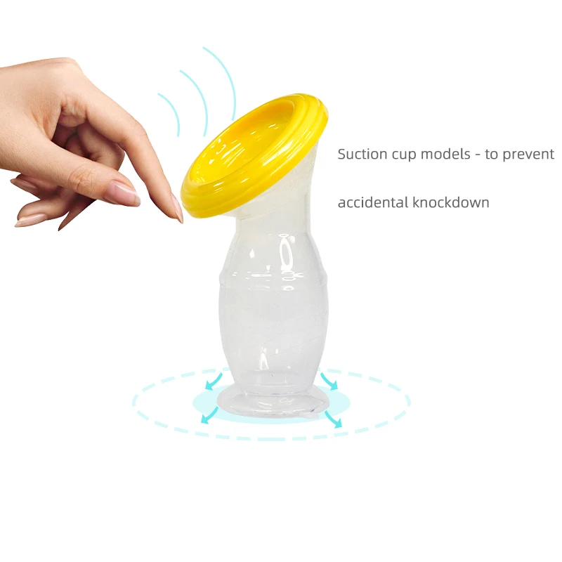 Factory Wholesale Silicone Breast Pump With Cover And Base  Mom Use Hands Free Breast Pumps