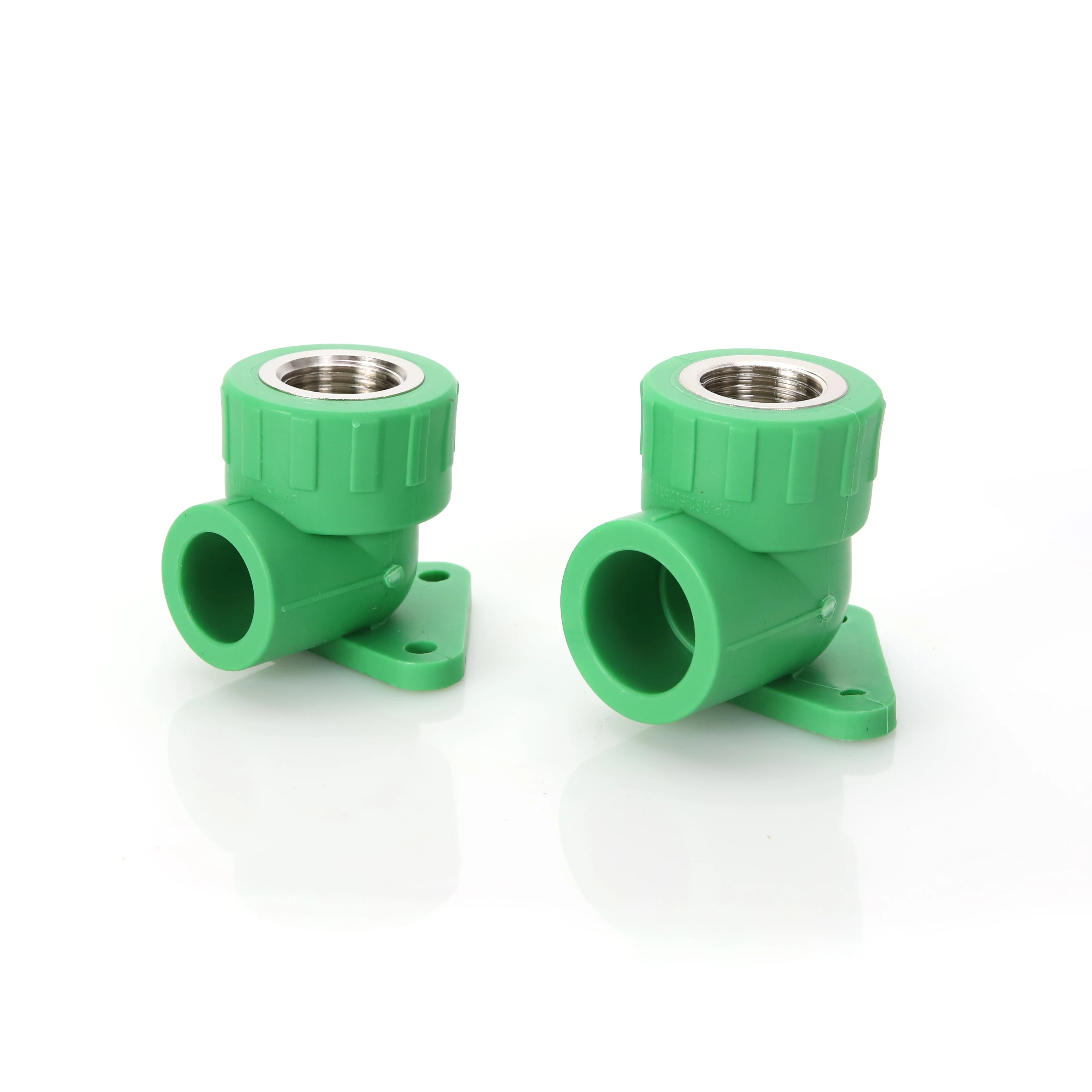 ppr wall mount elbow fittings plumbing water pipe ppr female thread elbow with pedestal