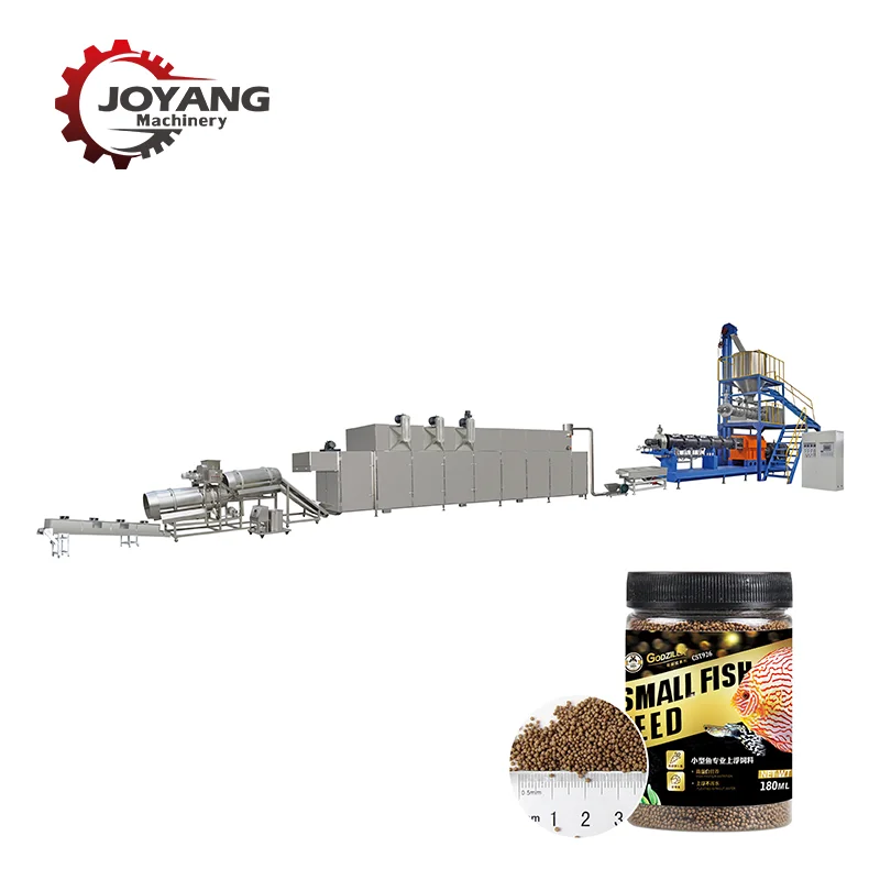 Automated Fish Feed Production Line Puffed Fish Feed Production Equipment Twin Screw Fish Feed Processing Line
