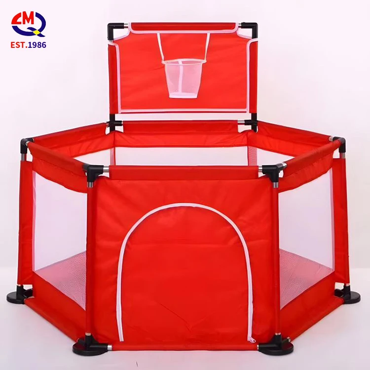Children Gym Baby House Ball Pool Frame Ocean Ball Pool Pit with Basketball Hoop Game Easy Fold Pop up Tent Toy Pool