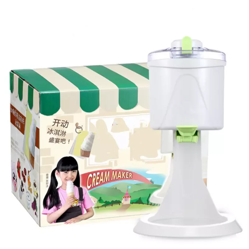 Small soft serve ice cream machine DIY homemade ice cream machine for Children