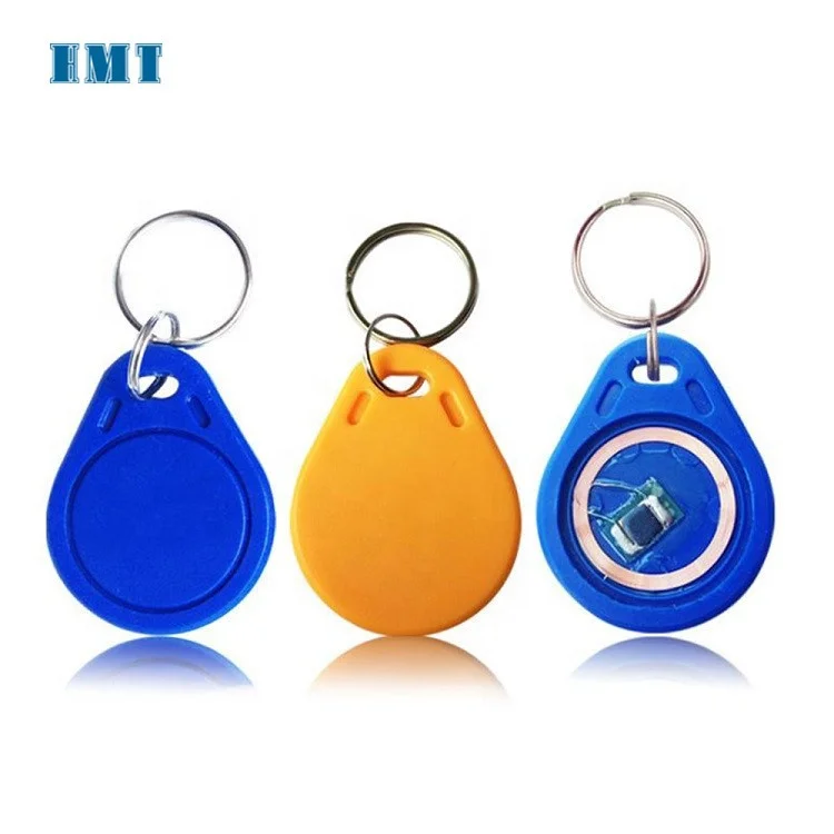 waterproof ABS 13.56mhz rewritable UID CUID rfid keyfob rfid tag customized printing logo UID rewritable rfid key tag