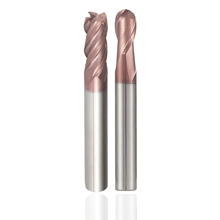 Standard Diameter Carbide 2 3 Flute Ball Nose Roughing End Mill Cutters hardstone carbide insert
