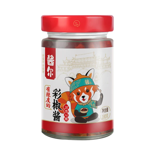 Color Chili Sauce Authentic Sichuan Flavor Suitable for Dishes Steamed And Stir-fryed Pepper Paste food condiments