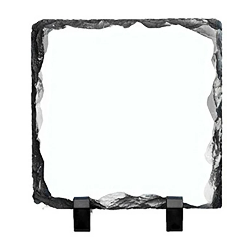 4 inch Sublimation slate coasters Rock slate blanks square circle shapes wholesale
