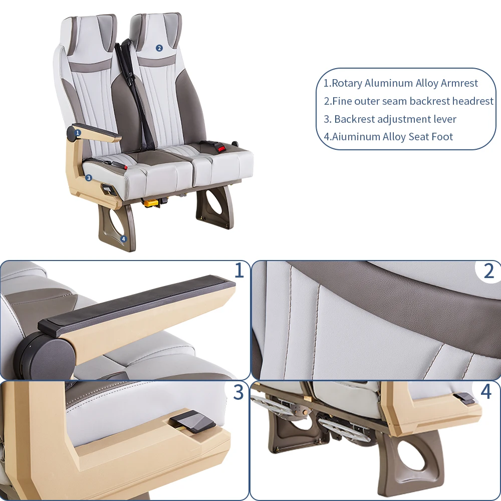 3 point seat belt bus seat for van hool bus, bus car naual sofa seats