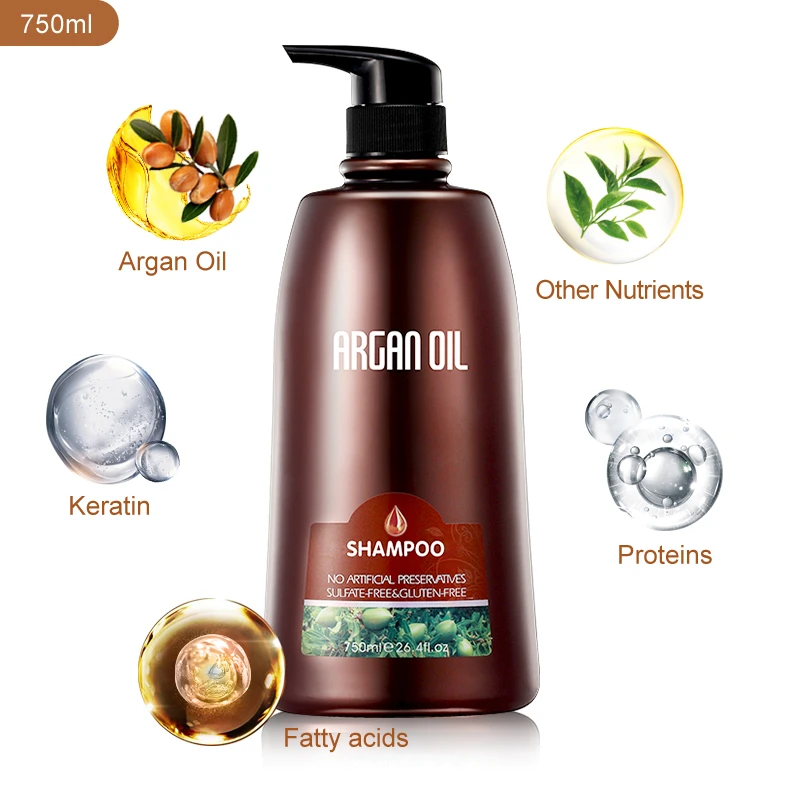 OEM ODM Wholesale Welcomed Hair Care Repairing Anti Dandruff Natural Argan Oil Shampoo and Conditioner