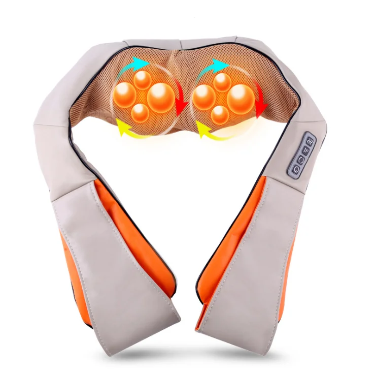 Neck Shoulder Massager Home Car Multifunction Electric Body Massage Shawl 4D Infrared Heated Kneading Neck Massager